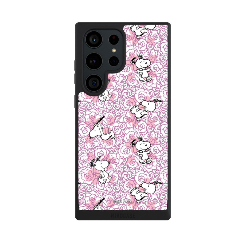 Galaxy S23 Ultra NIVOpure Peanuts Pink Roses Pattern