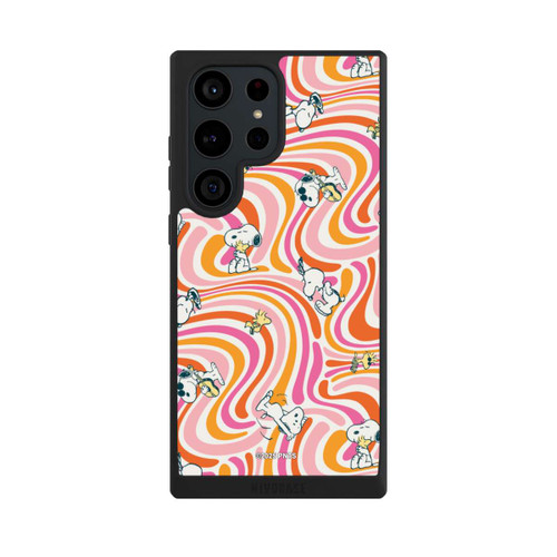 Samsung Galaxy S23 Ultra NIVOpure Peanuts Hippie Pattern Orange