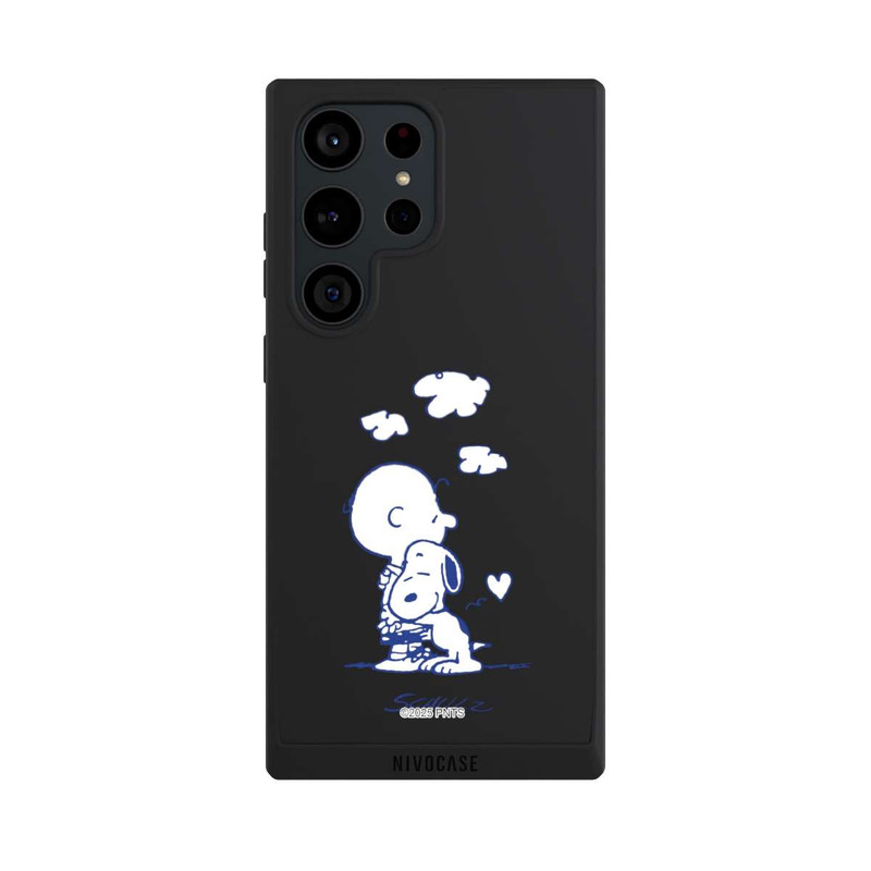 Galaxy S23 Ultra NIVOpure Peanuts Charlie Brown Snoopy Hug Transparent