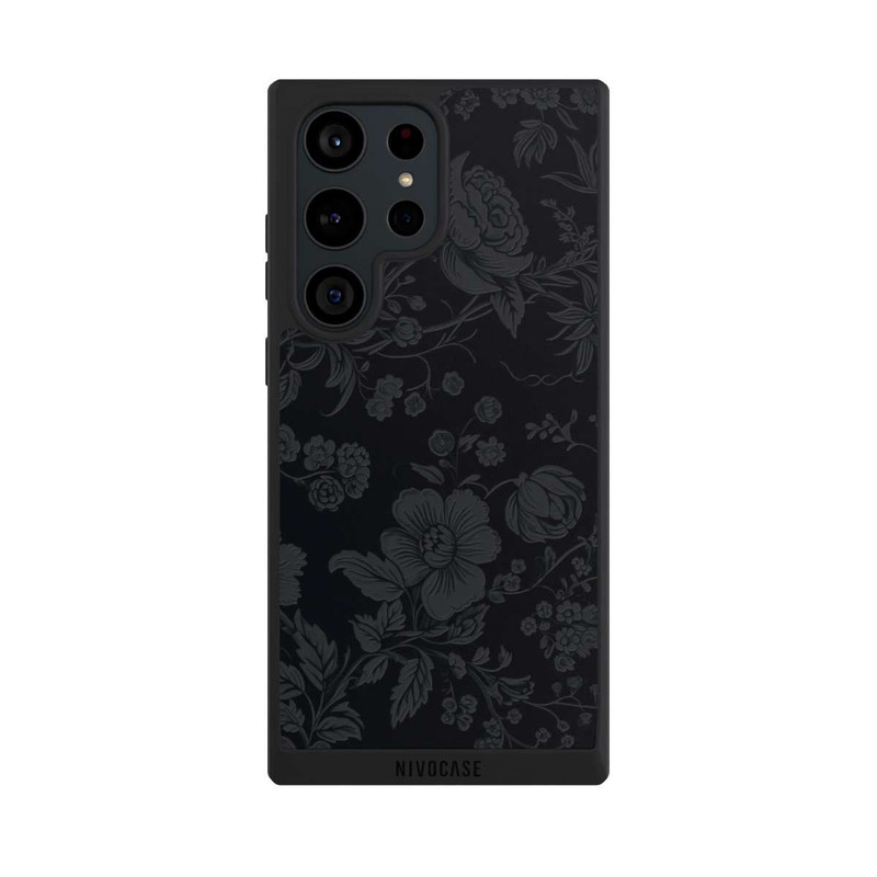 Galaxy S23 Ultra NIVOpure Dunkle Blumen Vintageoptik