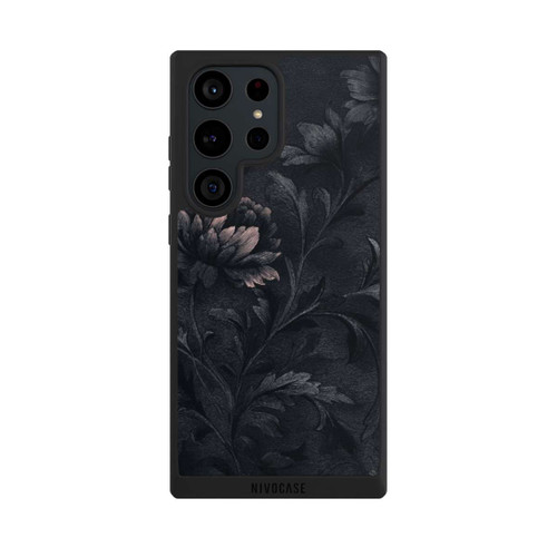 Samsung Galaxy S23 Ultra NIVOpure Dunkles Blumenmuster Vintage