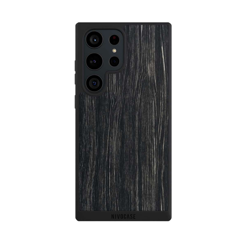 Galaxy S23 Ultra NIVOpure Dunkle Holzstruktur