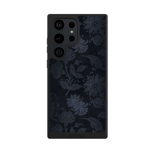 Samsung Galaxy S23 Ultra NIVOpure  Silberne Blumen auf Samt