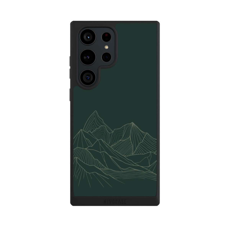 Galaxy S23 Ultra NIVOpure Mountain Line Art Green
