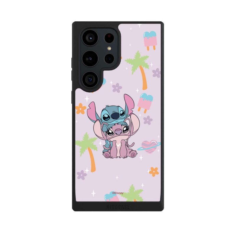Galaxy S23 Ultra NIVOpure Stitch and Angel Cute Couple