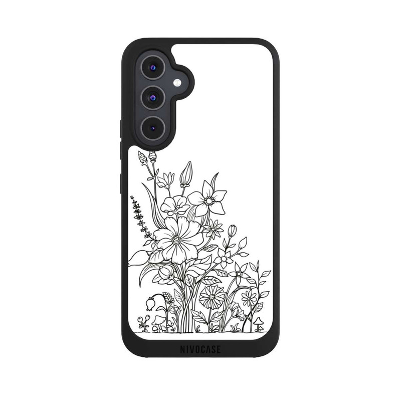 Galaxy A54 5G NIVOpure Fleurs Dessin au trait
