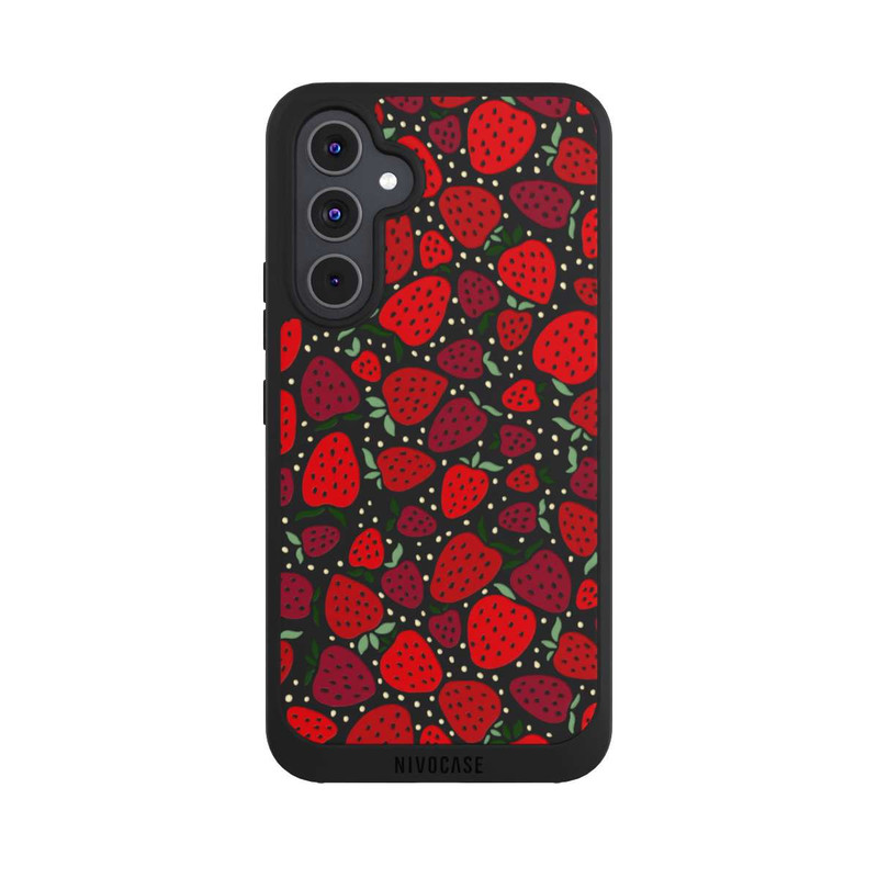 Galaxy A54 5G NIVOpure Strawberry Pattern Comic Transparent
