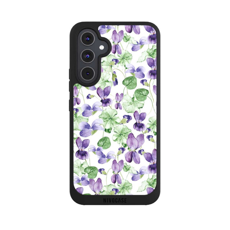 Galaxy A54 5G NIVOpure Purple Wildflowers Pattern Watercolor
