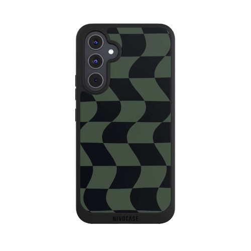 Samsung Galaxy A54 5G NIVOpure Checked Pattern Green Black