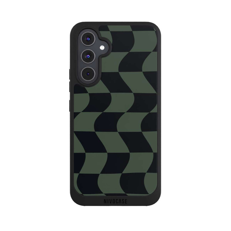 Galaxy A54 5G NIVOpure Checked Pattern Green Black