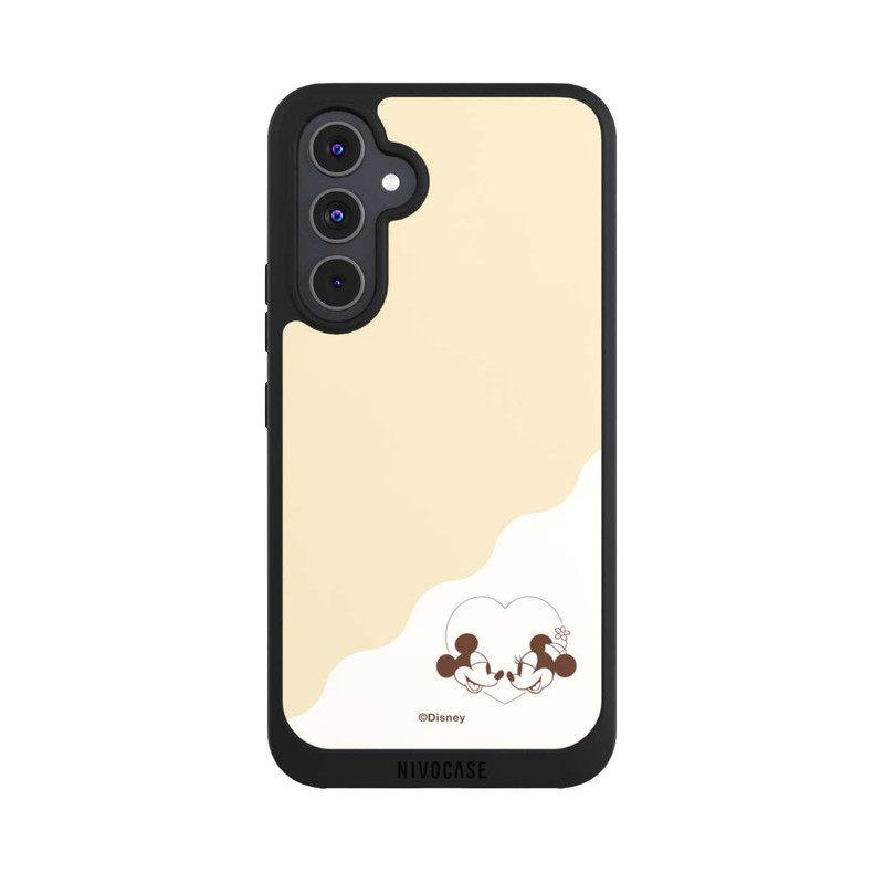 Galaxy A54 5G NIVOpure Mickey and Minnie Love Heart Beige