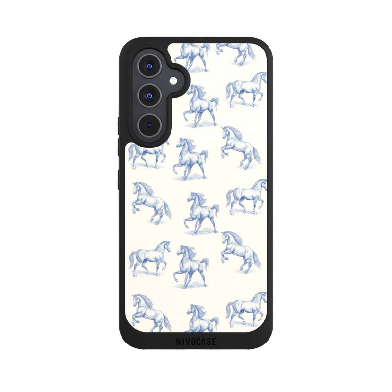 Galaxy A54 5G NIVOpure Horses Pattern Toile de Jouy mit KI