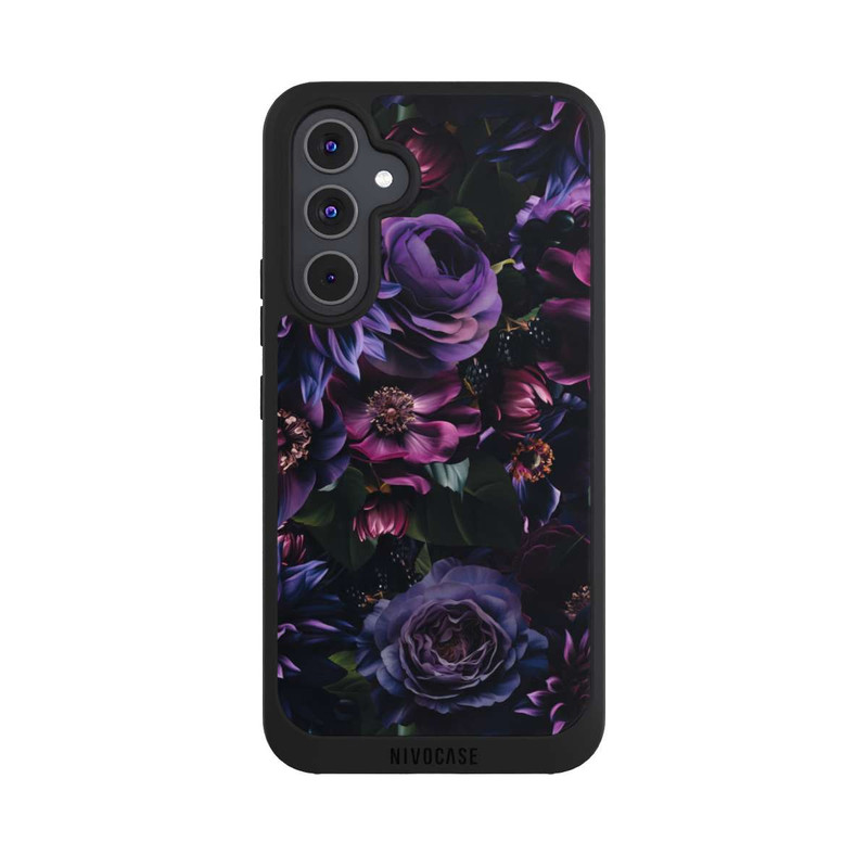 Galaxy A54 5G NIVOpure Dark Purple Flowers