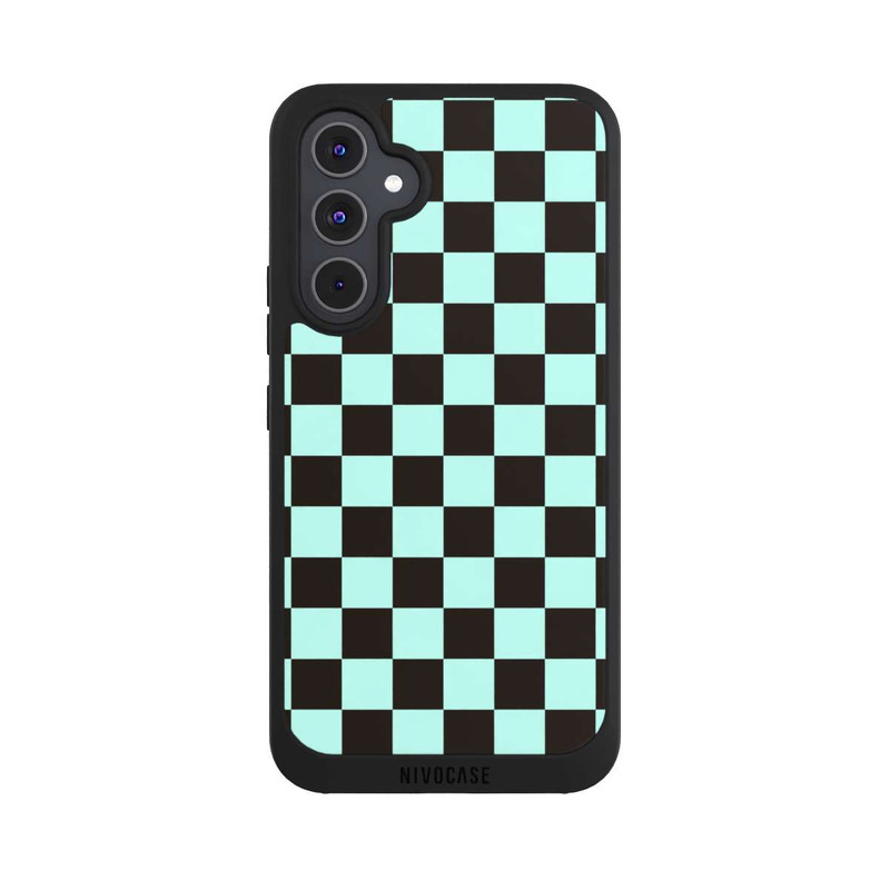 Galaxy A54 5G NIVOpure Schachbrett Braun Blau