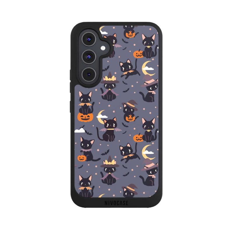 Galaxy A54 5G NIVOpure Cute Halloween Witch Cats and Pumpkins