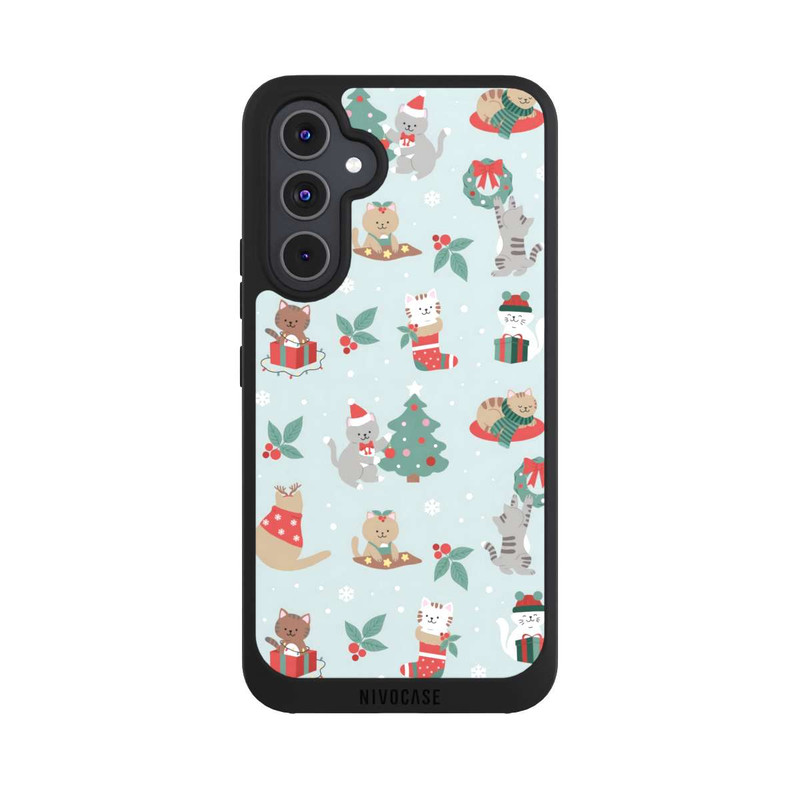Galaxy A54 5G NIVOpure Chats Festifs dans un Payage d'Hivernal