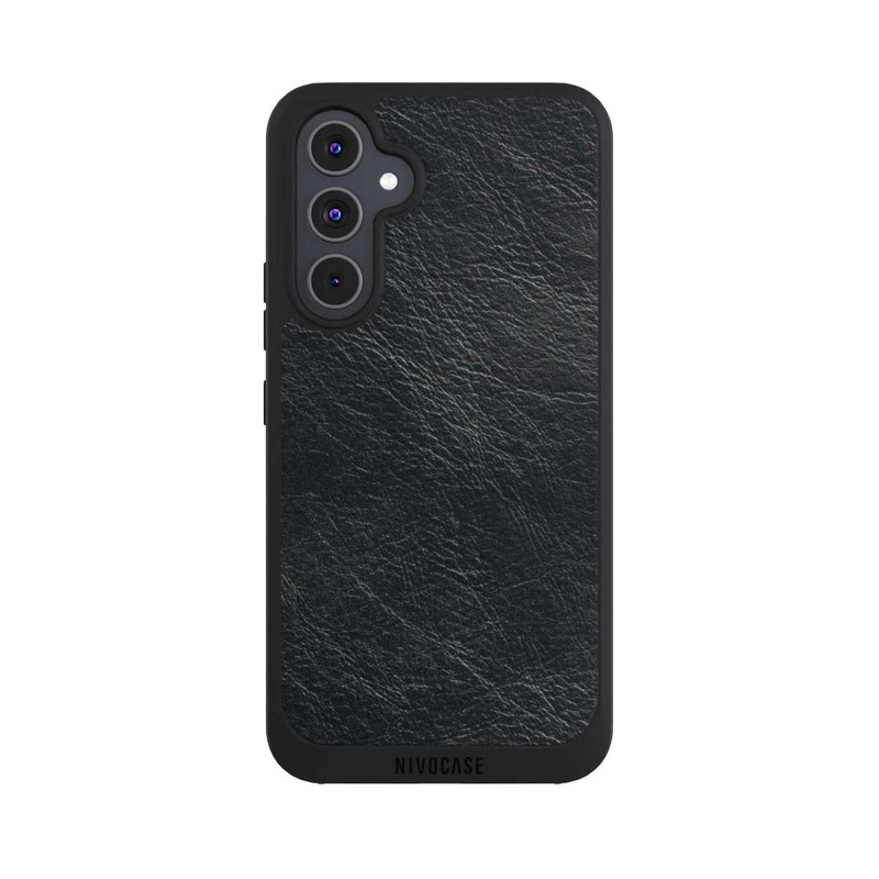 Galaxy A54 5G NIVOpure Fond Aspect Cuir Noir