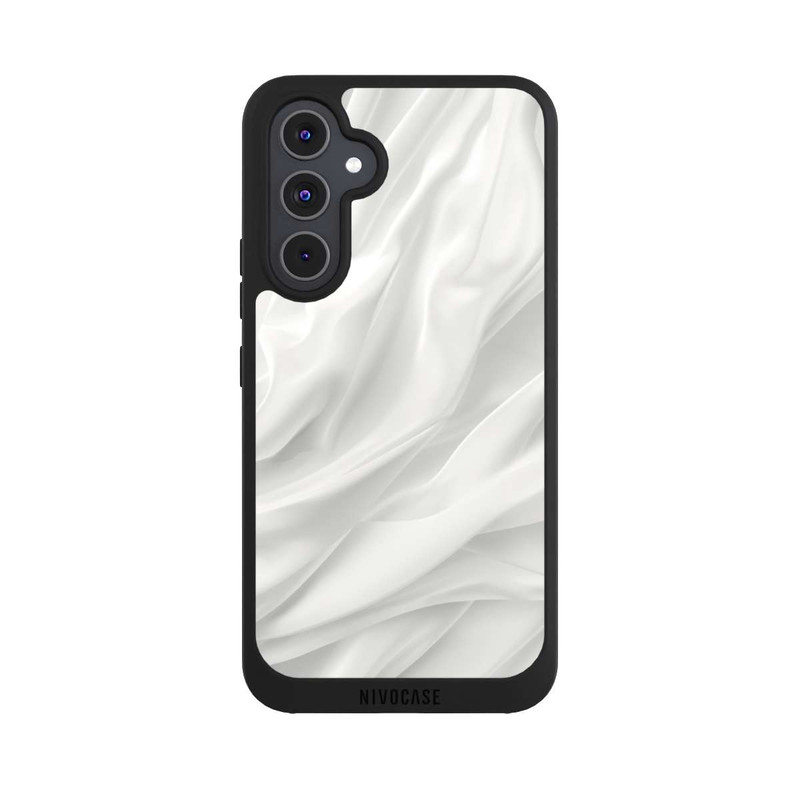 Galaxy A54 5G NIVOpure Texture Lisse Satinée Blanche avec IA