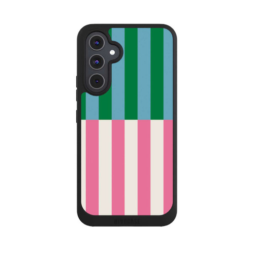 Samsung Galaxy A54 5G NIVOpure Motif Rayé Vert Rose