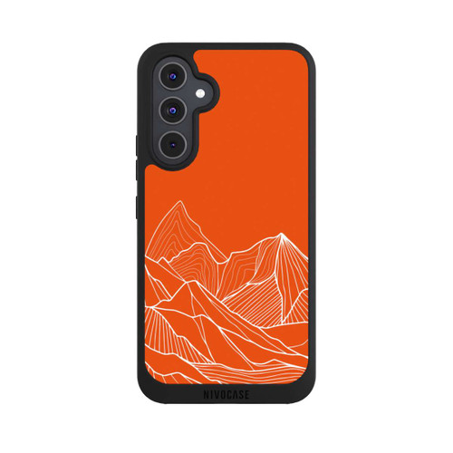 Samsung Galaxy A54 5G NIVOpure Dessin de contour de montagne orange