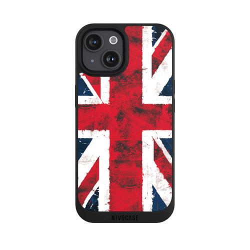 Apple iPhone 15 NIVOpure Union Jack - Grunge