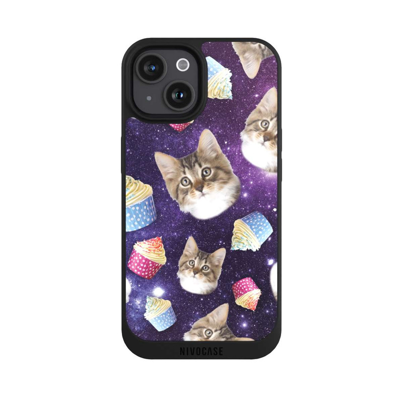 iPhone 15 NIVOpure Crazy Galaxy Space Cats
