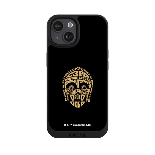 Apple iPhone 15 NIVOpure C3PO Typo Graphique