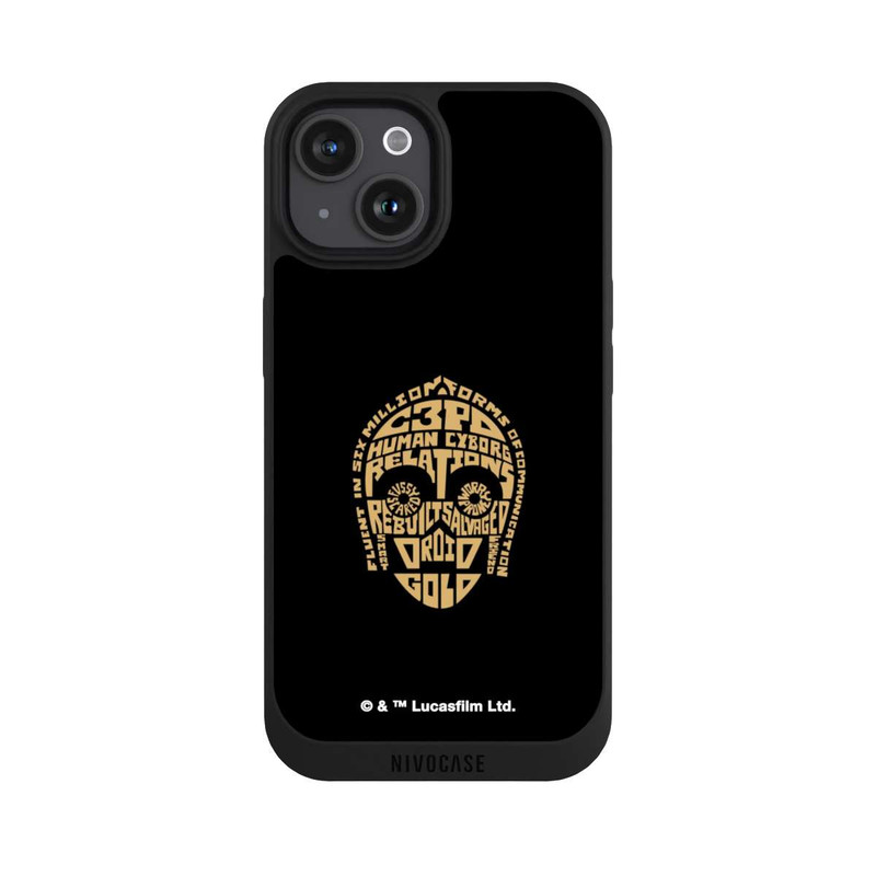 iPhone 15 NIVOpure C3PO Typo Graphique