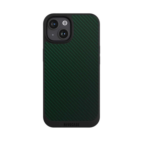 Apple iPhone 15 NIVOpure British Racing Green Carbon