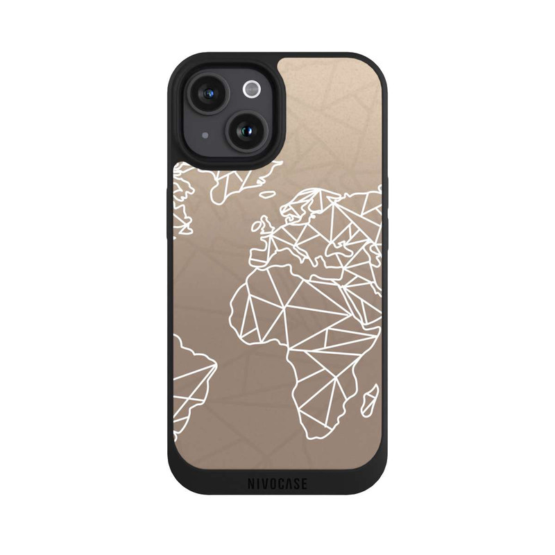 iPhone 15 NIVOpure Worldmap Polygon