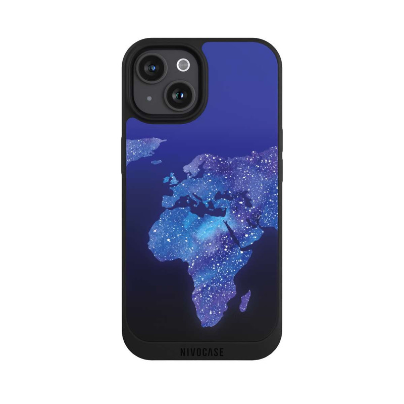 iPhone 15 NIVOpure Worldmap Cosmic