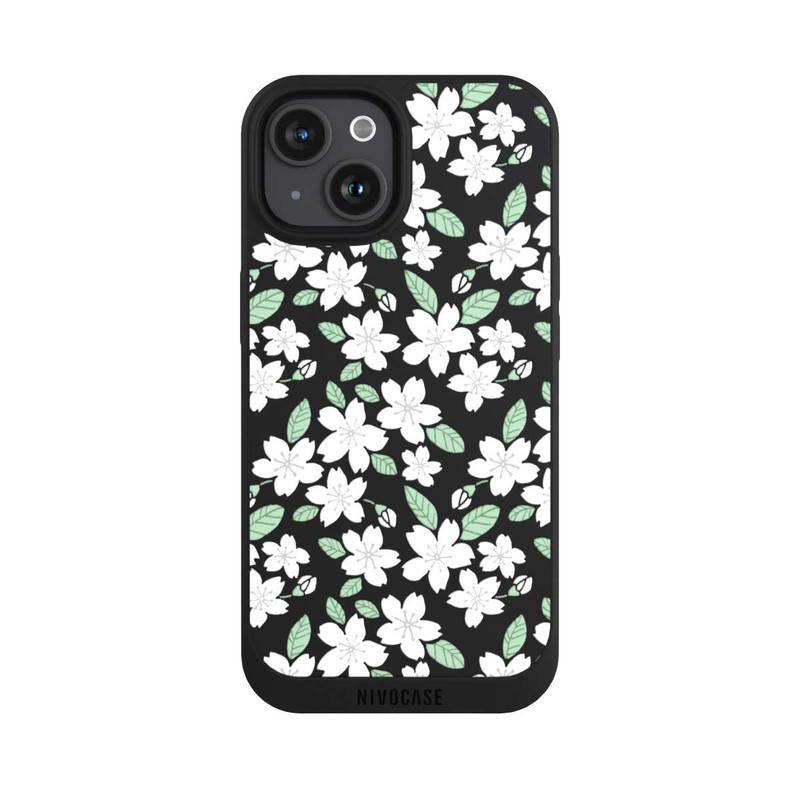 iPhone 15 NIVOpure White Flowers transparent