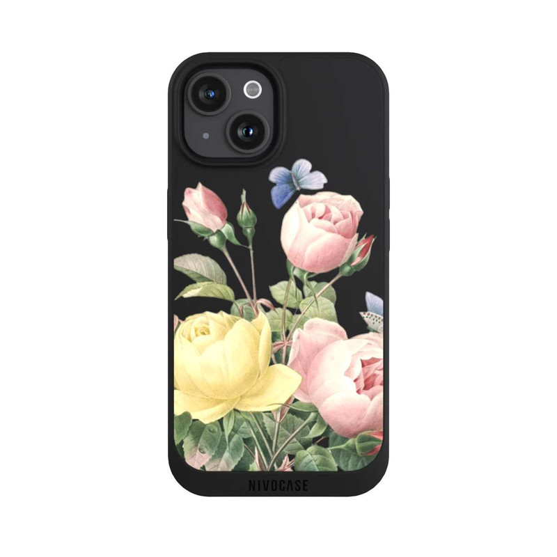 iPhone 15 NIVOpure Pastel Roses transparent