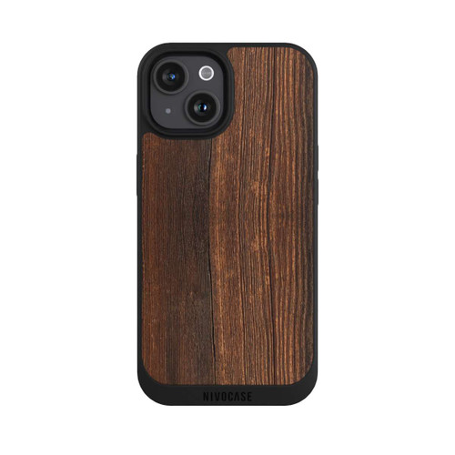 Apple iPhone 15 NIVOpure Walnut Wood Look