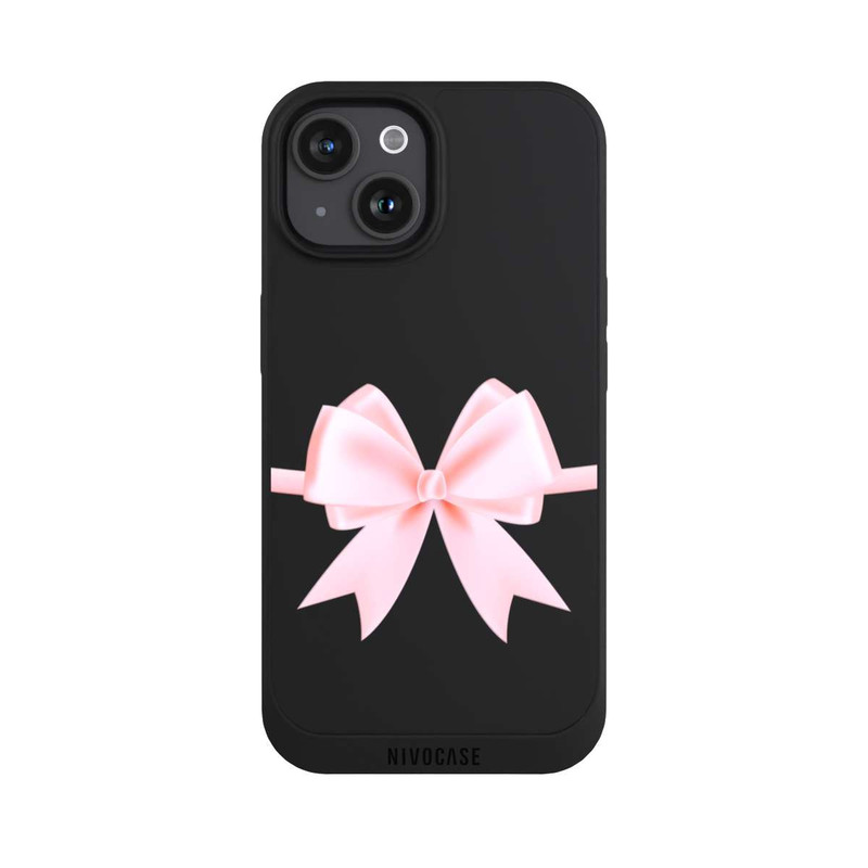 iPhone 15 NIVOpure Pink Bow transparent
