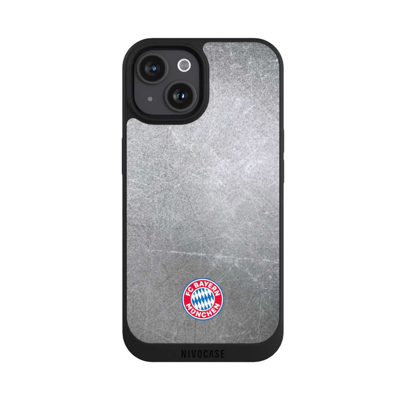 iPhone 15 NIVOpure Classic FCB Logo - colorful on metal look