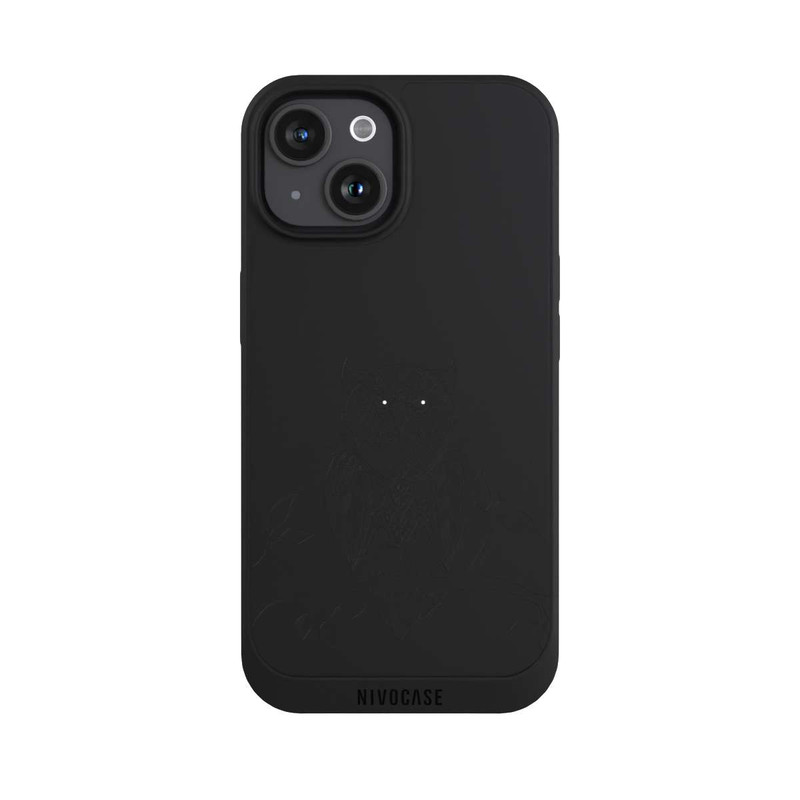iPhone 15 NIVOpure Mandala de hibou sans fond