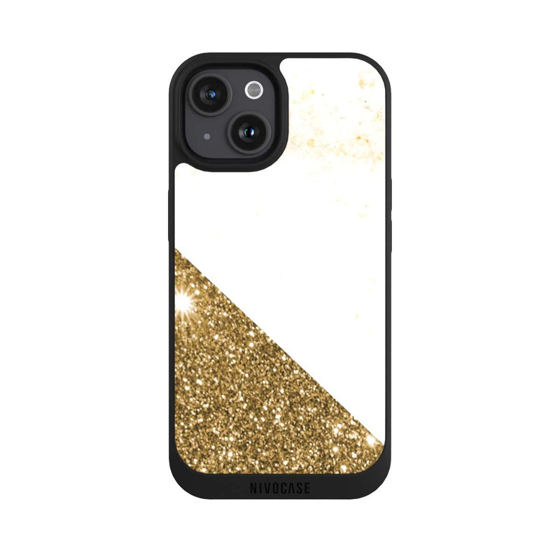 iPhone 15 NIVOpure Collage de marbre doré