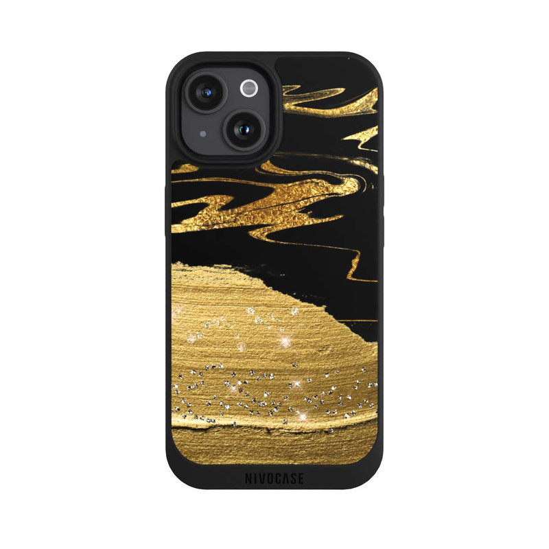 iPhone 15 NIVOpure Marble Golden Look Veins