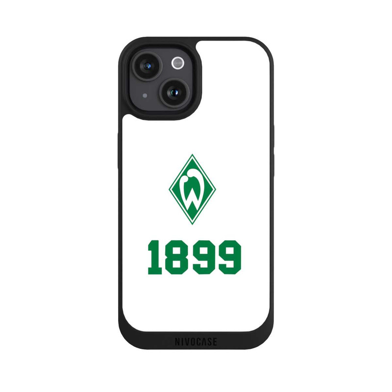 iPhone 15 NIVOpure 1899 Grün-Weiß Lebenslang Weiss - Werder Bremen
