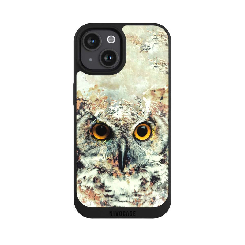iPhone 15 NIVOpure Watercolor Owl