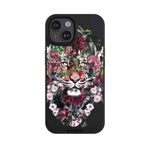 Apple iPhone 15 NIVOpure Floral Tiger transparent