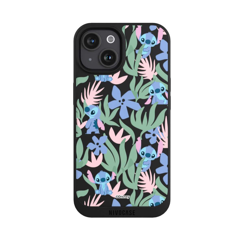 iPhone 15 NIVOpure Floral Pattern Stitch Transparent