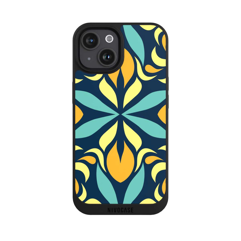 iPhone 15 NIVOpure Symmetrical Retro Pattern