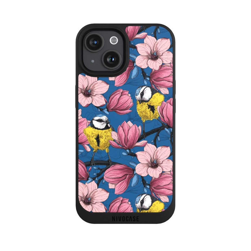 iPhone 15 NIVOpure Blue Tit & Magnolia