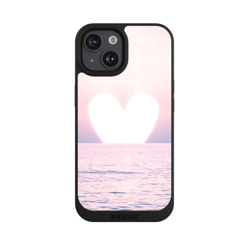 Apple iPhone 15 NIVOpure Herz-Sonnenuntergang