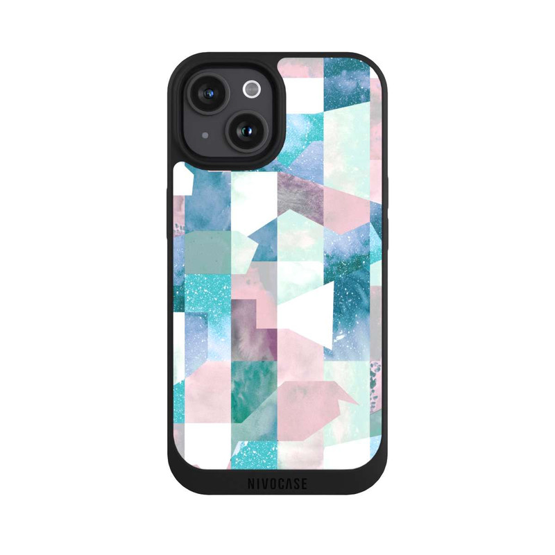 iPhone 15 NIVOpure Collage Textur Pastell