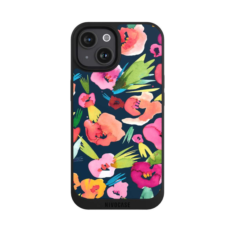 iPhone 15 NIVOpure Watercolor Tropical Flowers