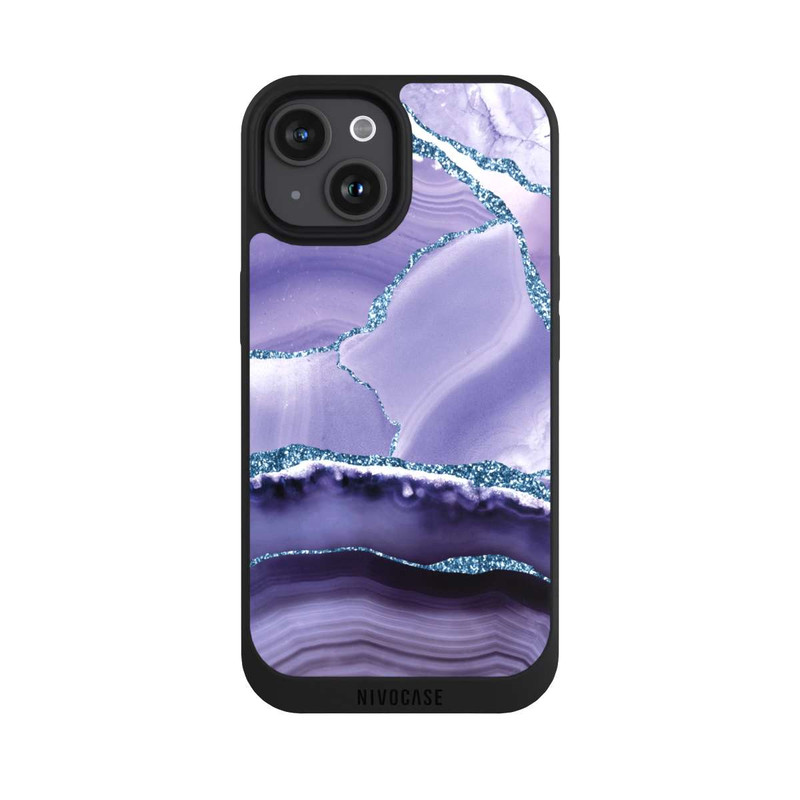 iPhone 15 NIVOpure Flieder Marmor Landschaft