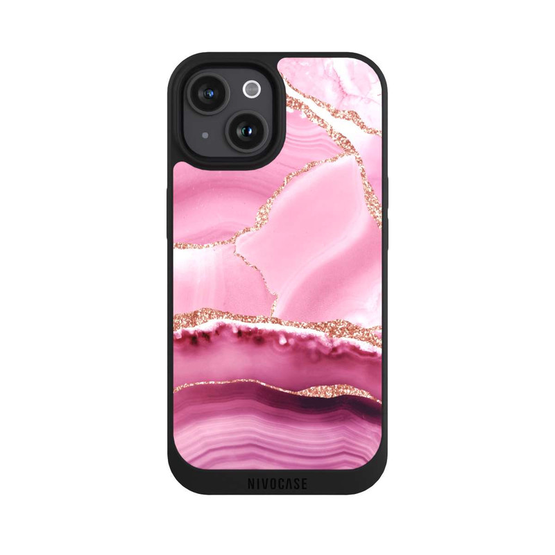 iPhone 15 NIVOpure Meerjungfrauen Pink Marmor